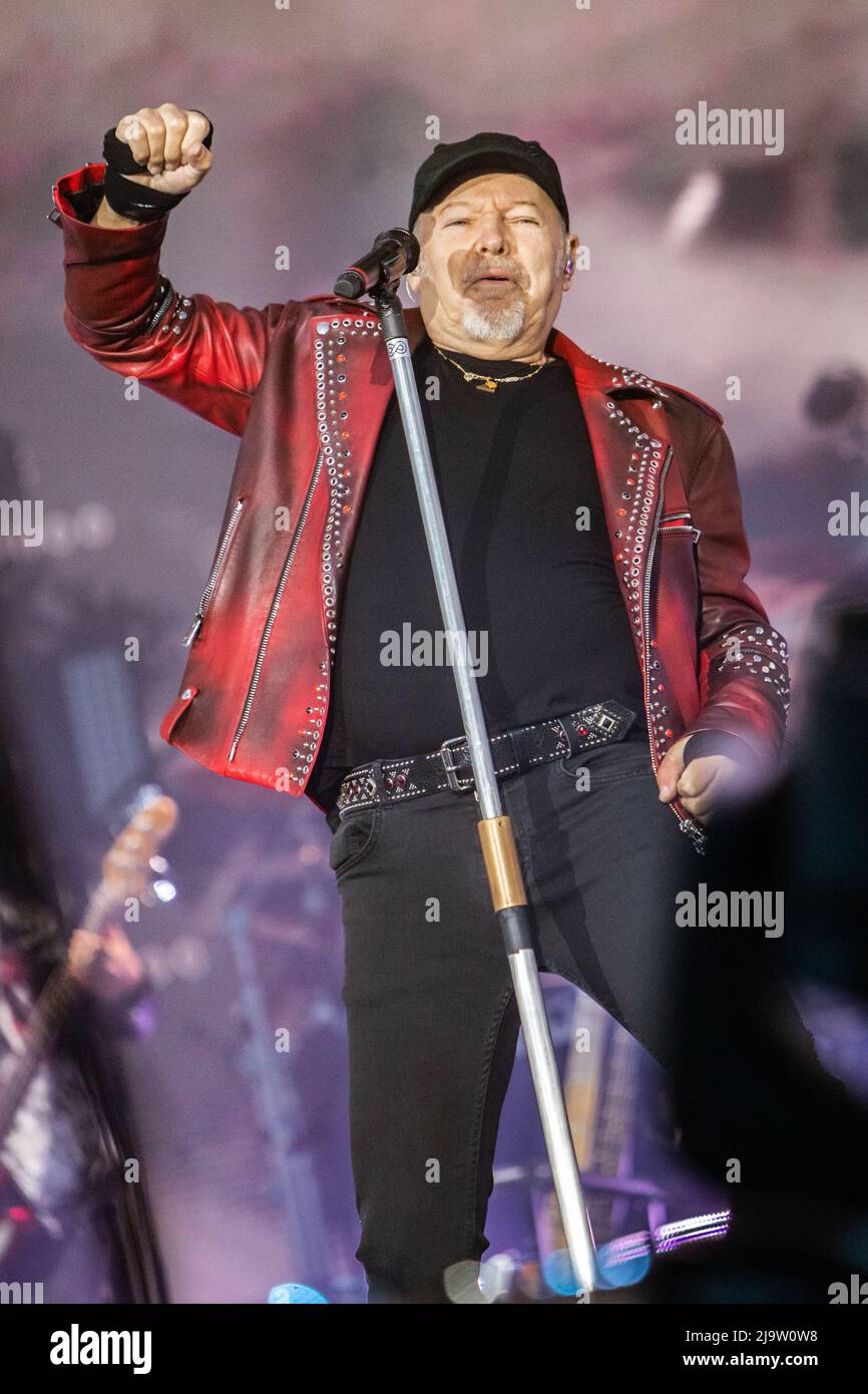 Milan Italy. 24 May 2022. The Italian singer-songwriter VASCO ROSSI ...