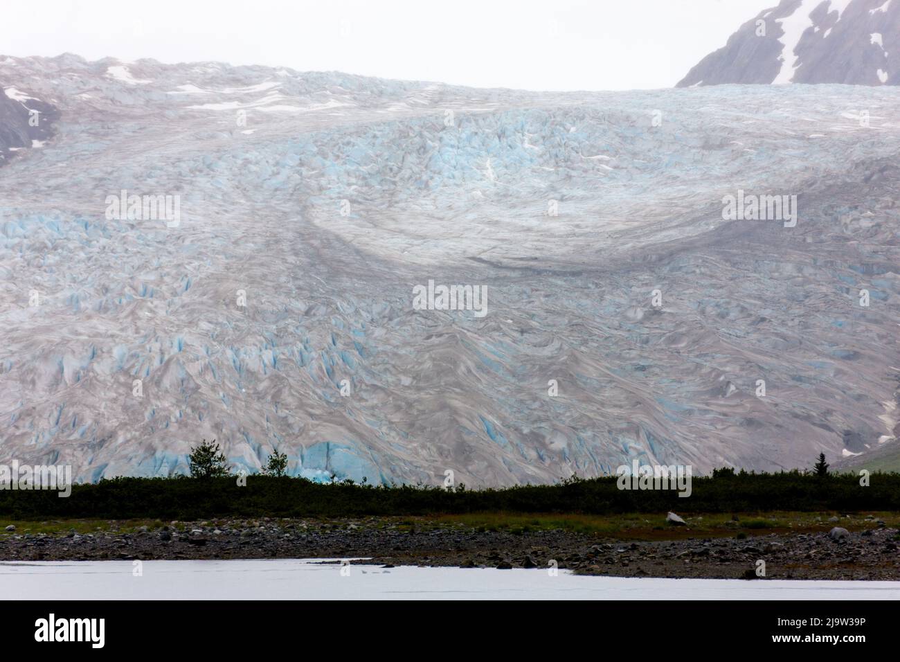 View of glacier - USA - Alaska Stock Photo
