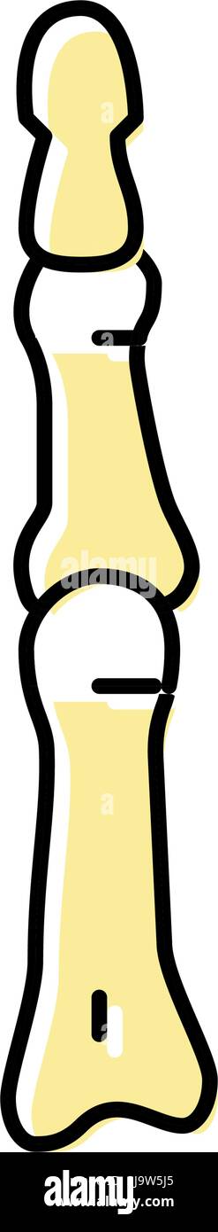 finger bone color icon vector illustration Stock Vector Image & Art - Alamy