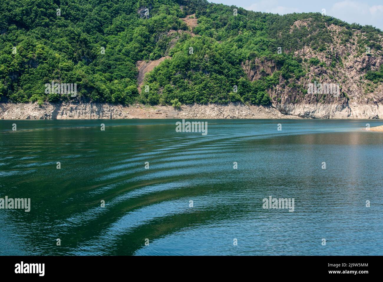 The beautiful landscape of lake and mountain Stock Photo - Alamy