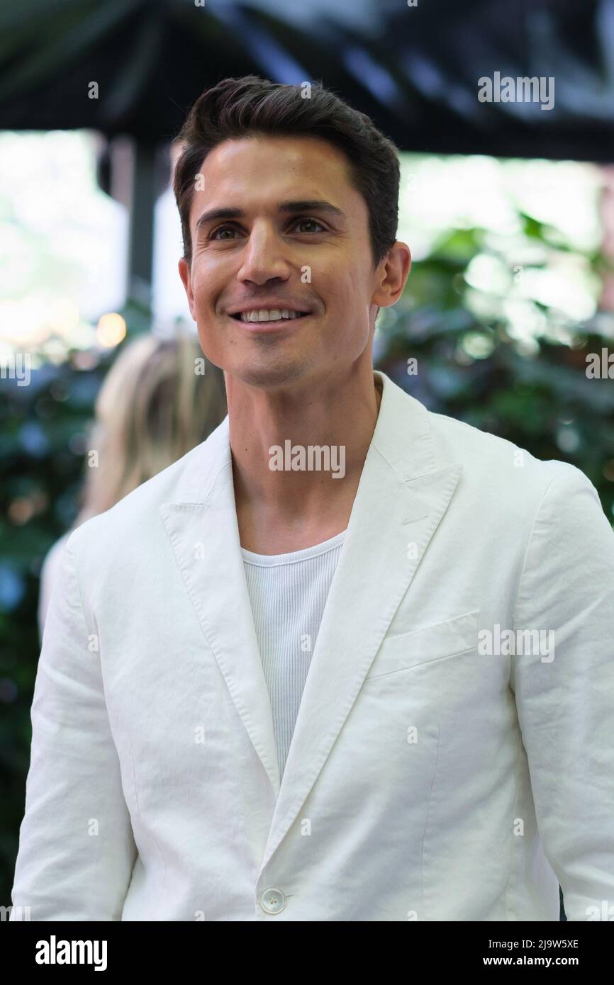 Madrid, Spain. 25th May, 2022. Spanish actor Alex Gonzalez presents