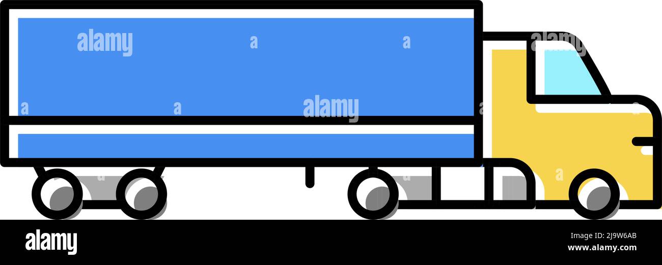 cargo truck color icon vector illustration Stock Vector Image & Art - Alamy