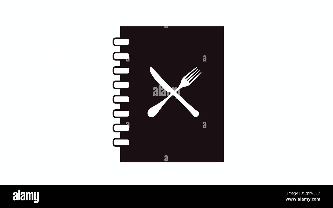 Vector Isolated Illustration of a Menu. Black and White Menu Icon Stock Vector