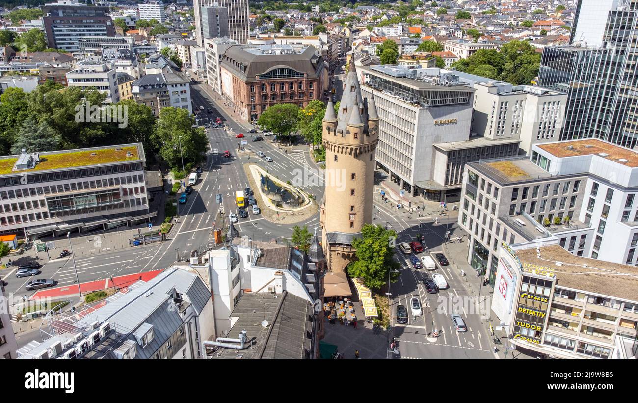 Eschenheimer Turm, Frankfurt, Germany Stock Photo