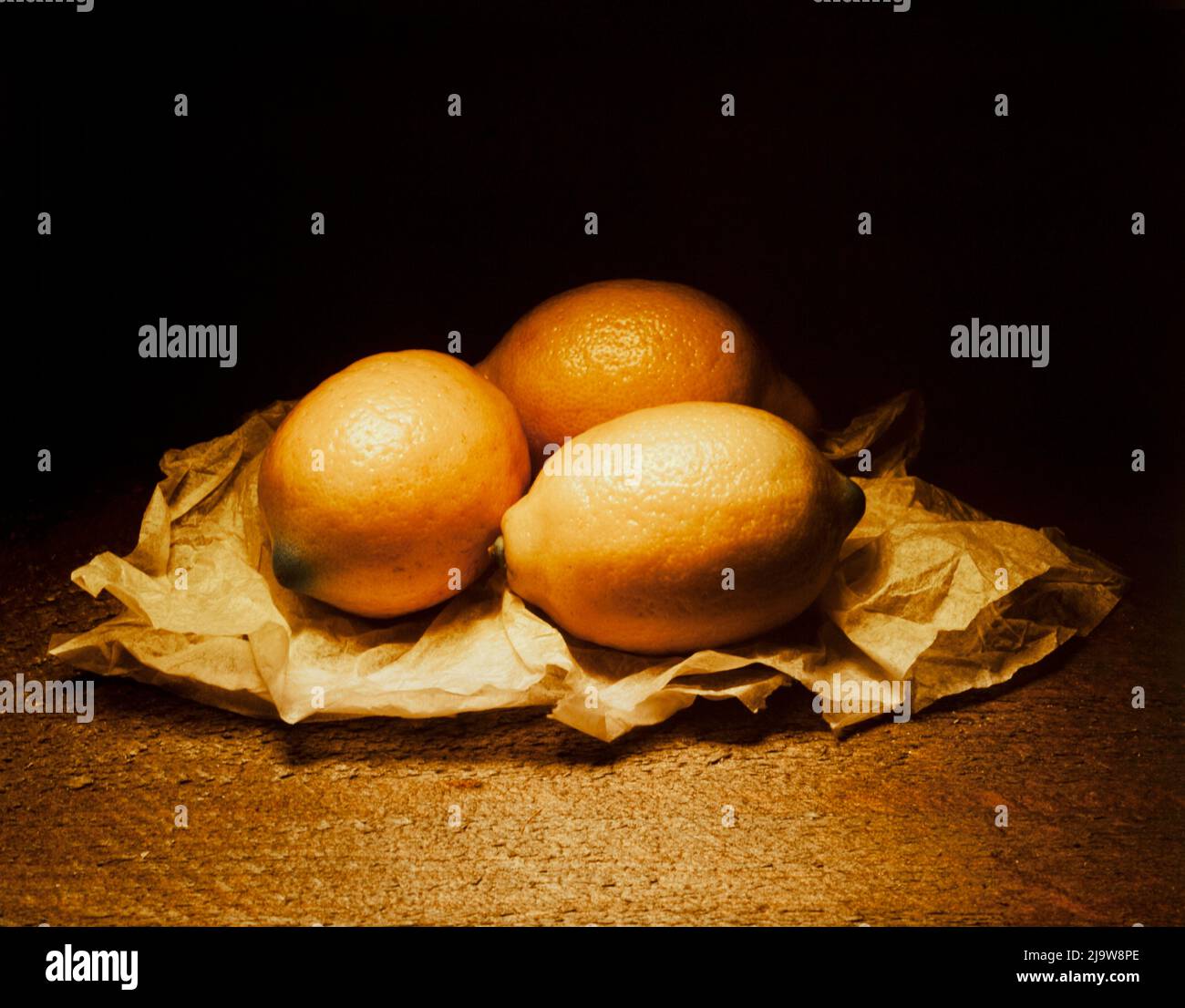 Moody Yummy Lemons Stock Photo