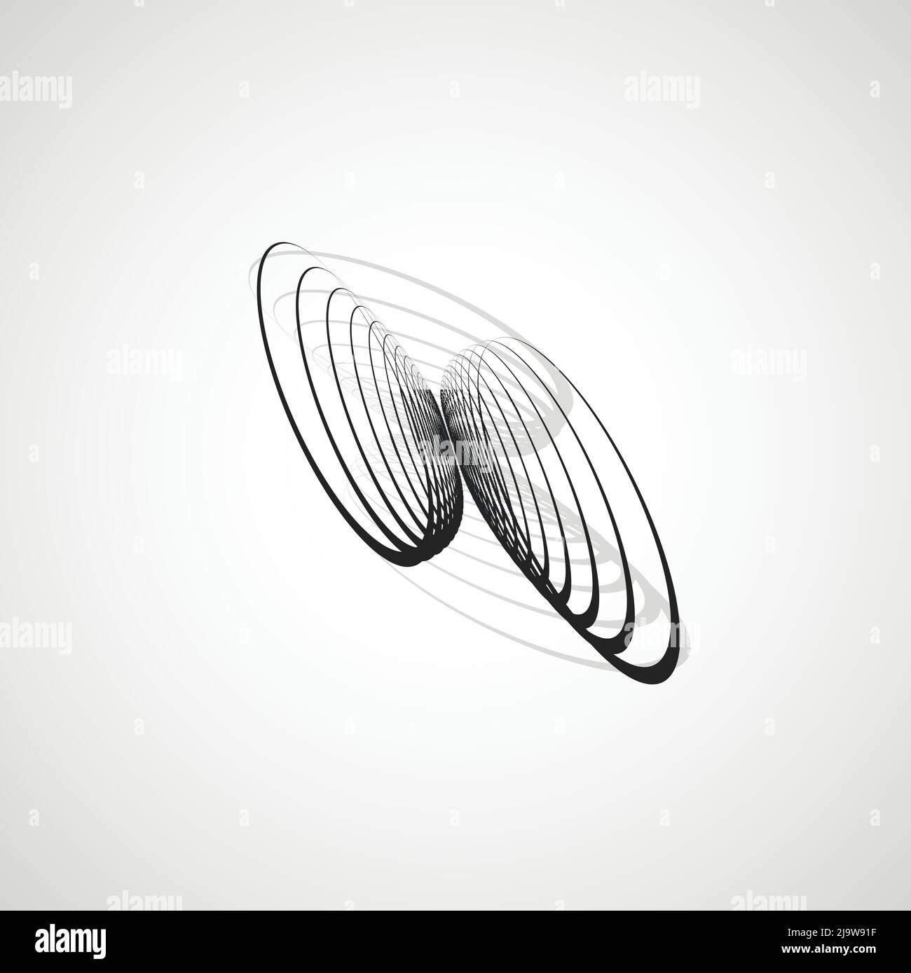 Abstract vector spiral background. Twirl circles design Stock Vector