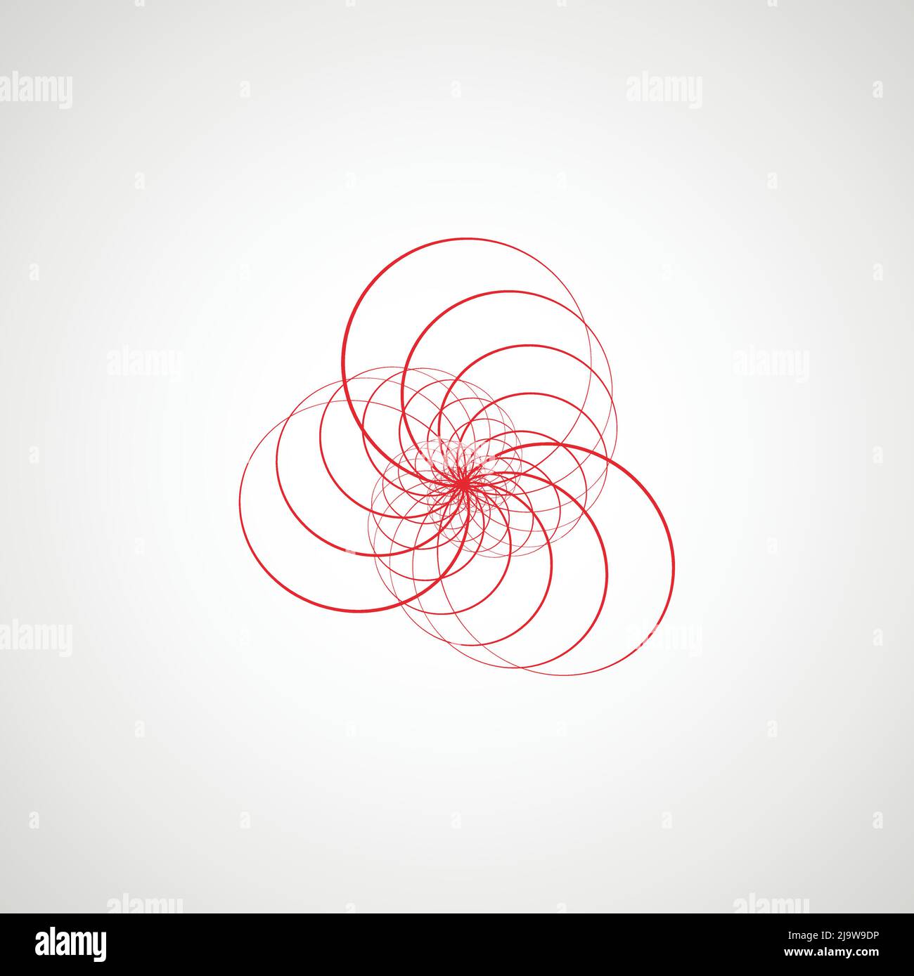 Abstract vector spiral background. Twirl circles design Stock Vector
