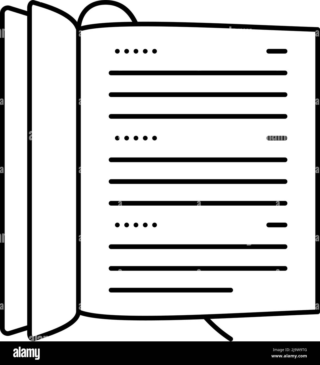 datebook diary line icon vector illustration Stock Vector Image & Art ...