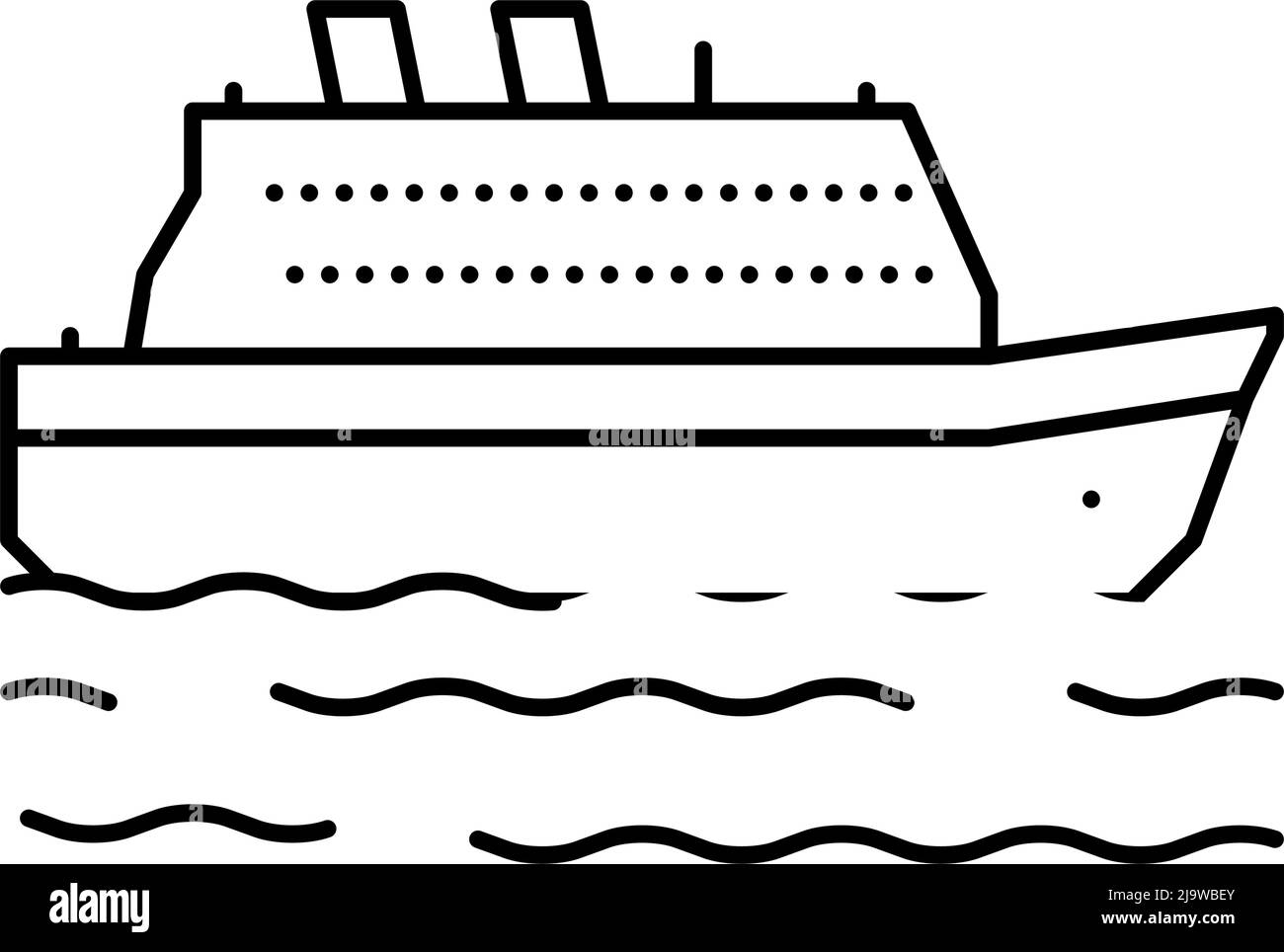 ship sea transport line icon vector illustration Stock Vector Image ...