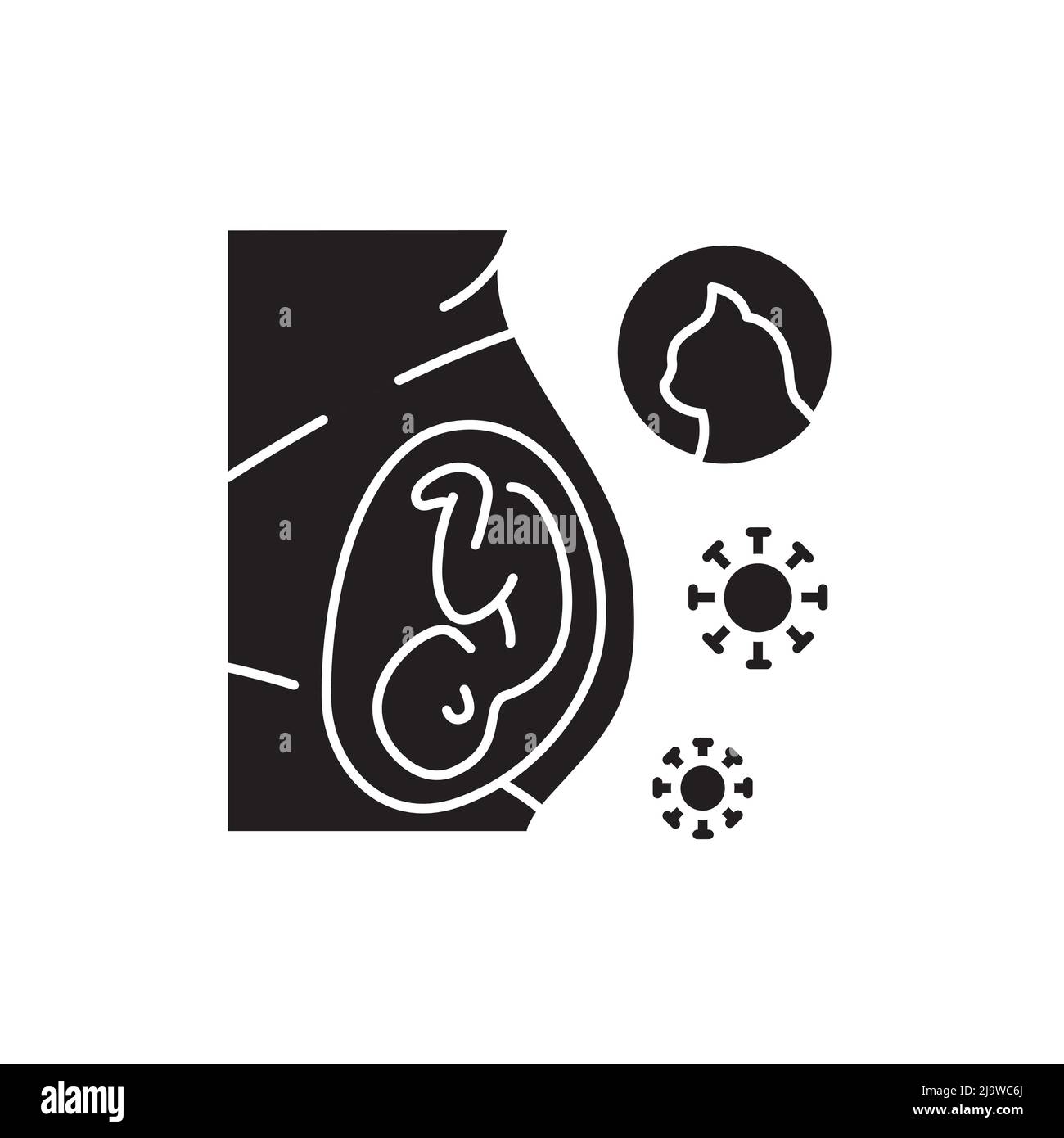 Pregnant cat icon - Openclipart