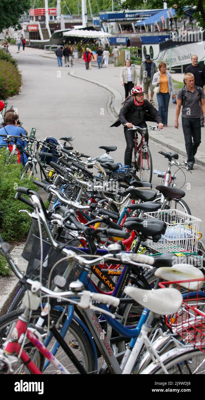 Parked bicycles finland hi-res stock photography and images - Alamy