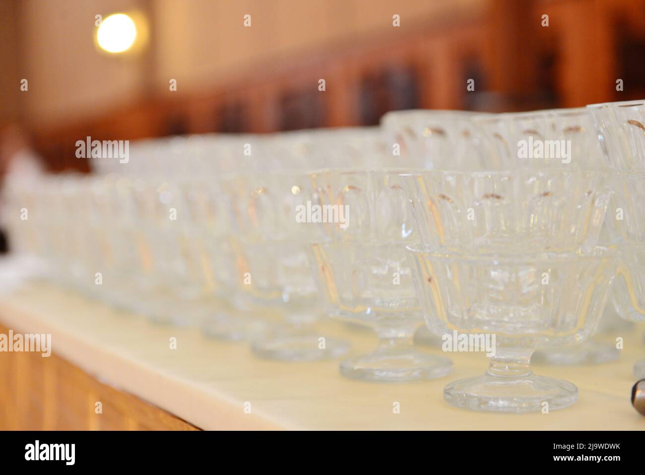 Drinkware for wedding party Stock Photo