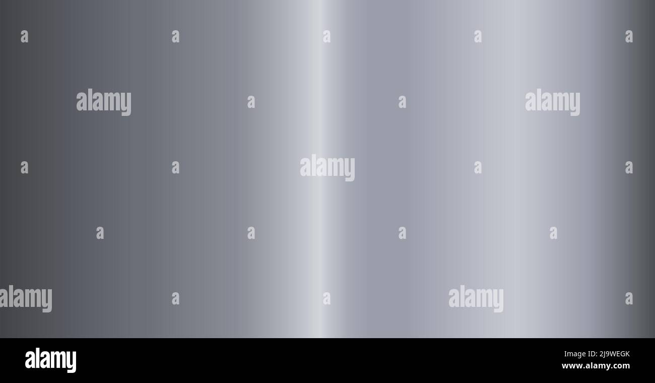 Silver texture, steel panoramic background template - Vector illustration Stock Vector