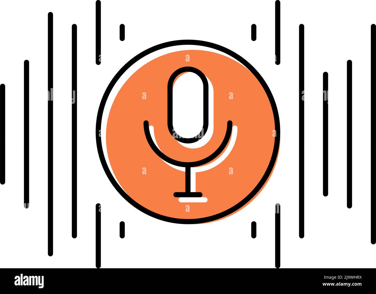 audio music color icon vector illustration Stock Vector Image & Art - Alamy