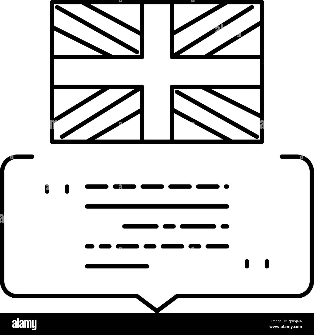 british english line icon vector illustration Stock Vector Image & Art