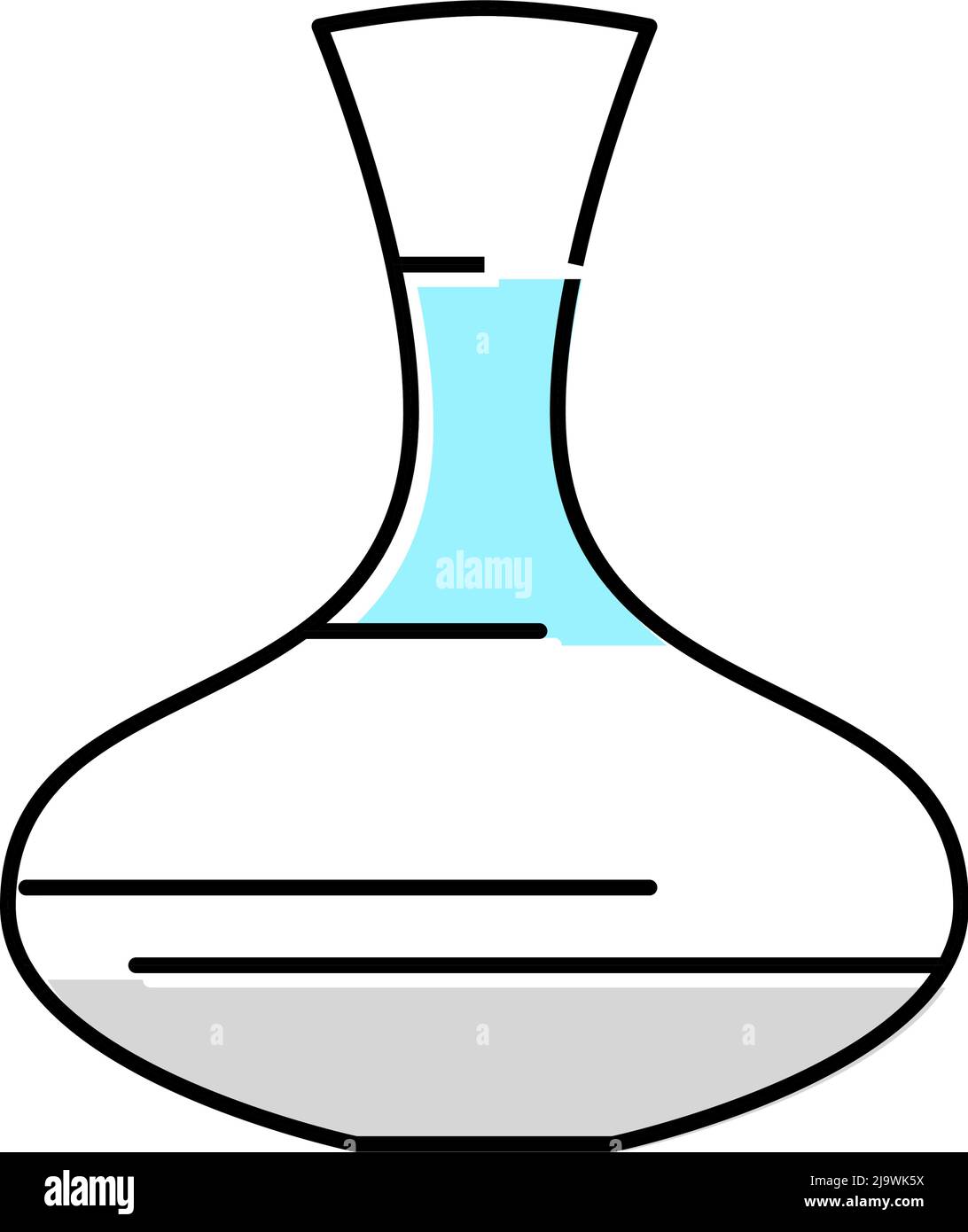 decanter for water color icon vector illustration Stock Vector Image ...