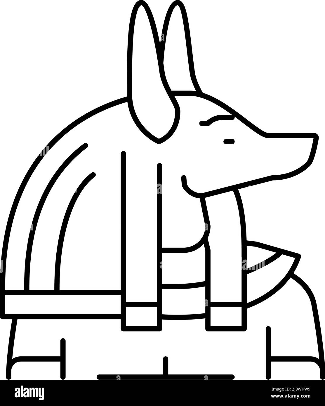 anubis egypt line icon vector illustration Stock Vector Image & Art - Alamy