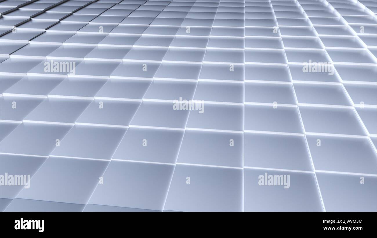Waves of cubes. Computer generated 3d render Stock Photo - Alamy