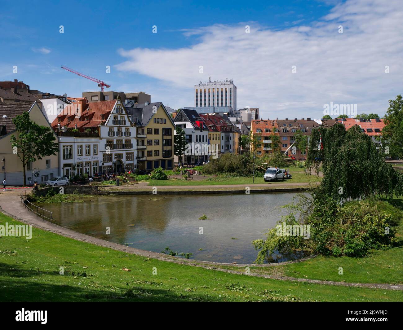 Tornado in Paderborn destroys parts of the city center Stock Photo Alamy