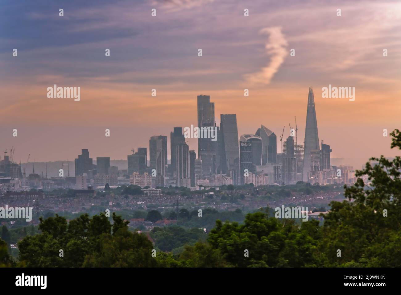 View london skyline from epsom hi-res stock photography and images - Alamy
