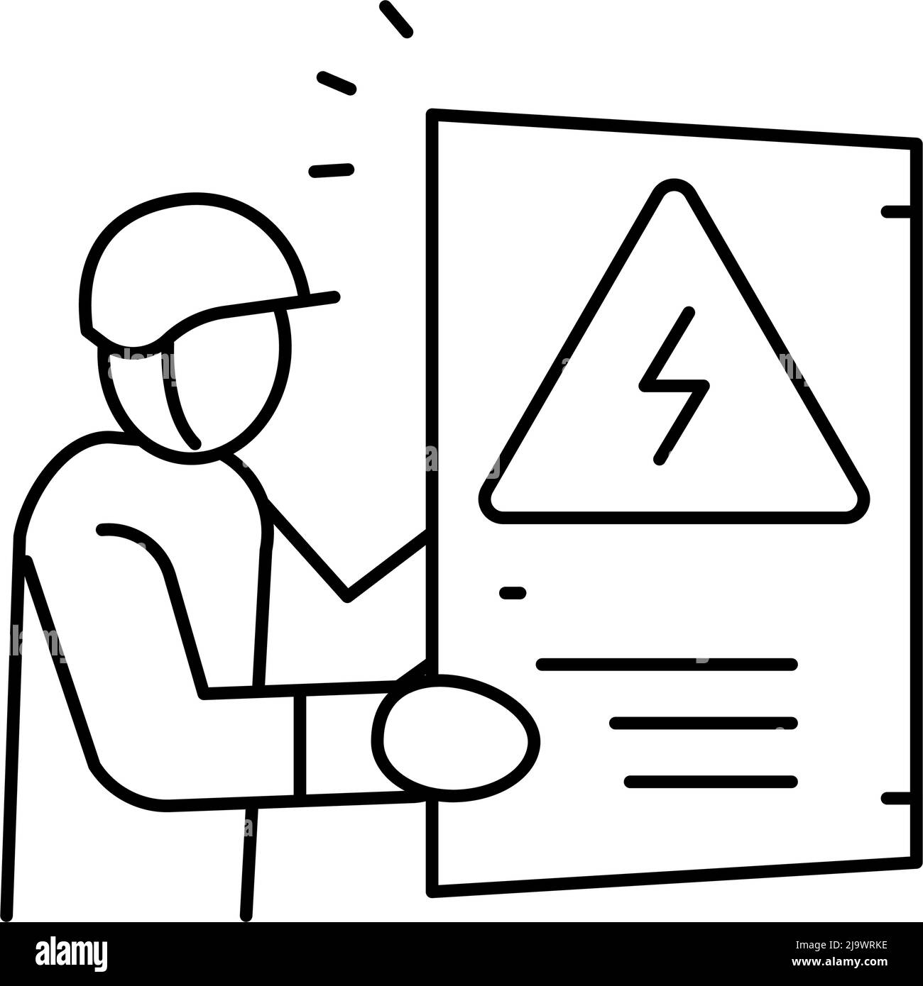 electricians-repairing-stock-vector-images-alamy