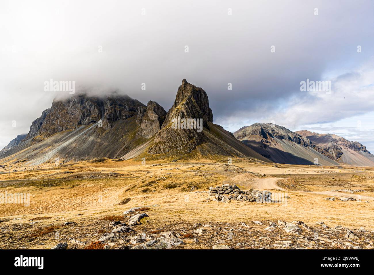 Rock formation in Iceland Stock Photo