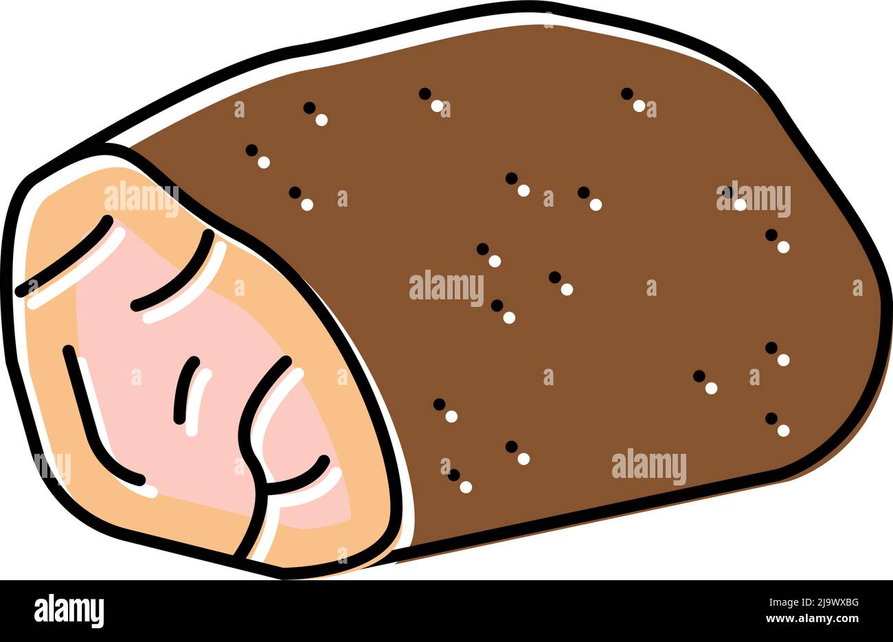 roast beef color icon vector illustration Stock Vector Image & Art Alamy