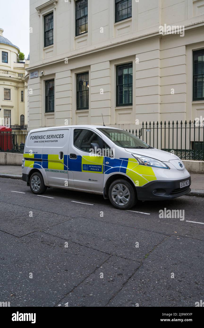 Metropolitan Police forensic services crime scene investigation van