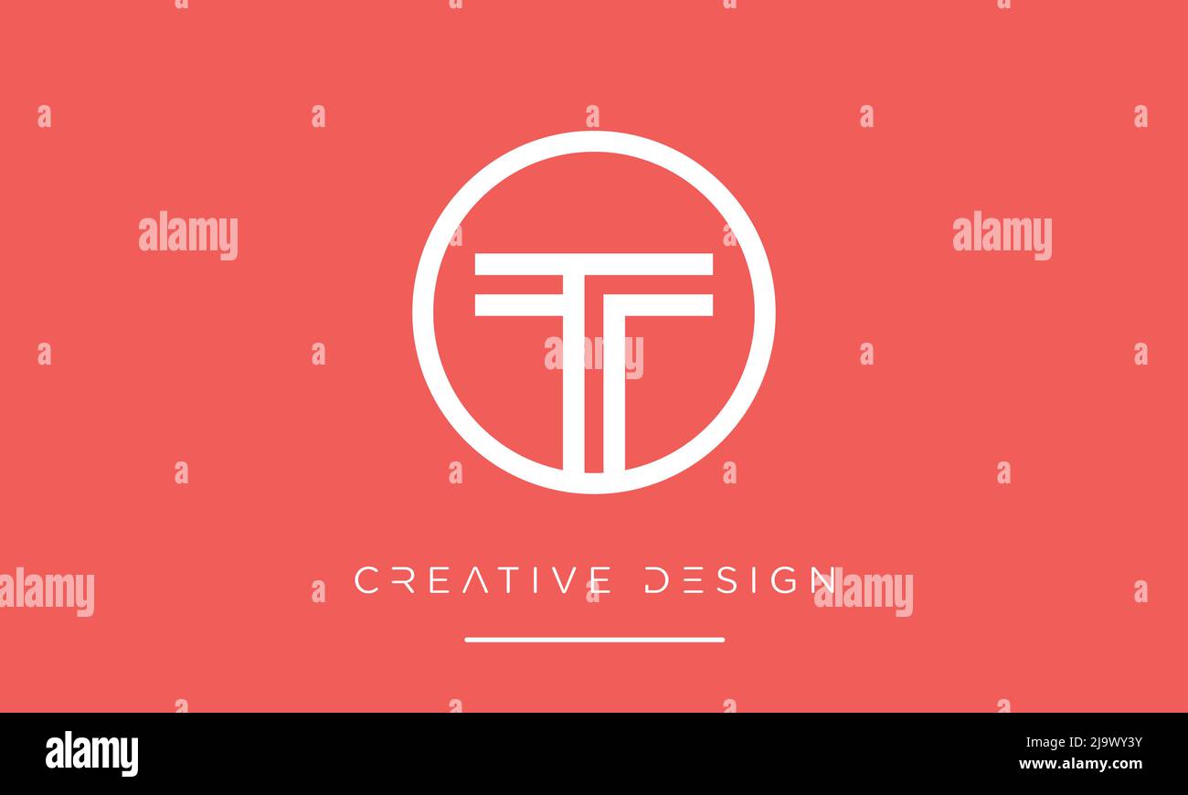 Abstract Letters OT or TO Initials Logo Monogram Stock Vector