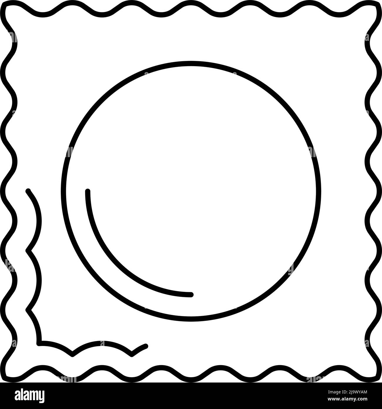 ravioli pasta line icon vector illustration Stock Vector Image & Art ...