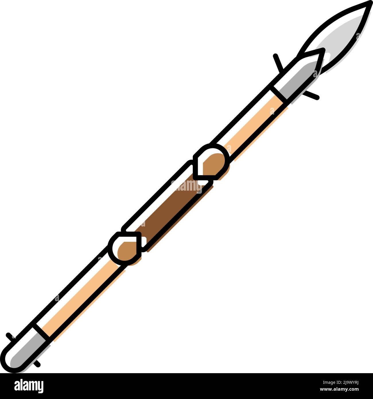 spear weapon color icon vector illustration Stock Vector Image & Art ...