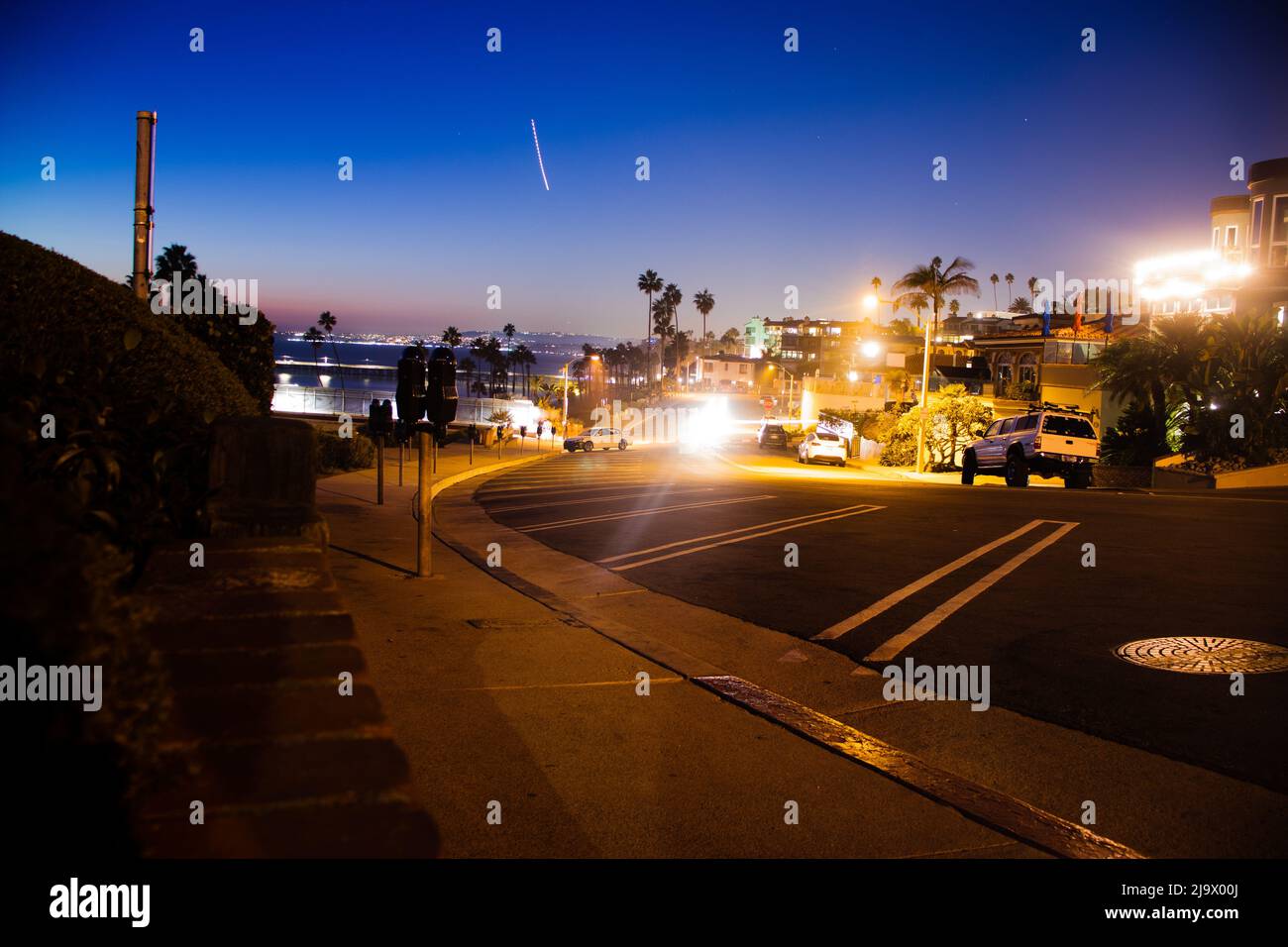 Night life in San Clemente, California Stock Photo