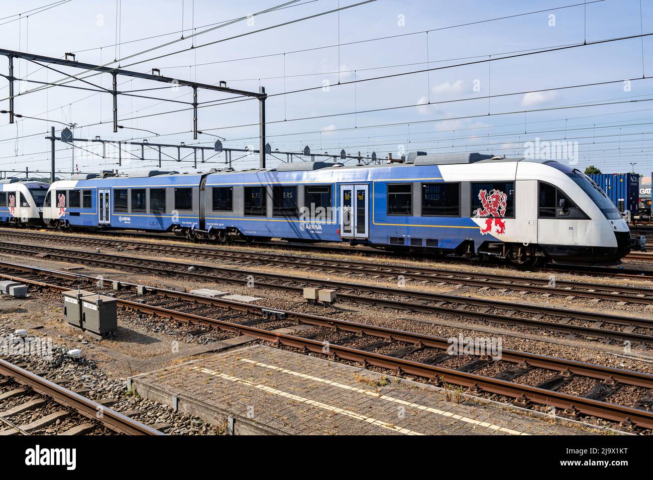 Arriva Limburg Alstom Coradia LINT 41 train at Venlo railway station Stock Photo