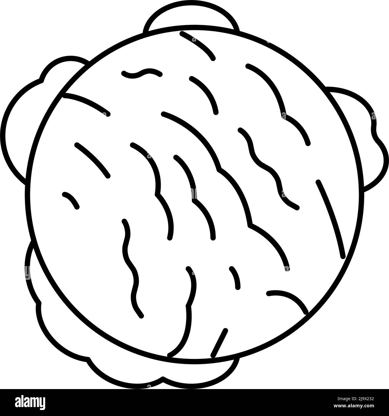 ball ice cream line icon vector illustration Stock Vector Image & Art ...