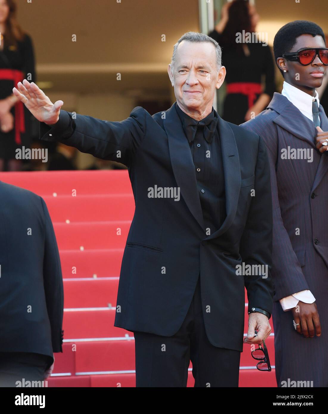Cannes, France. 25th May, 2022. American actor Tom Hanks attends the premiere of Elvis at Palais