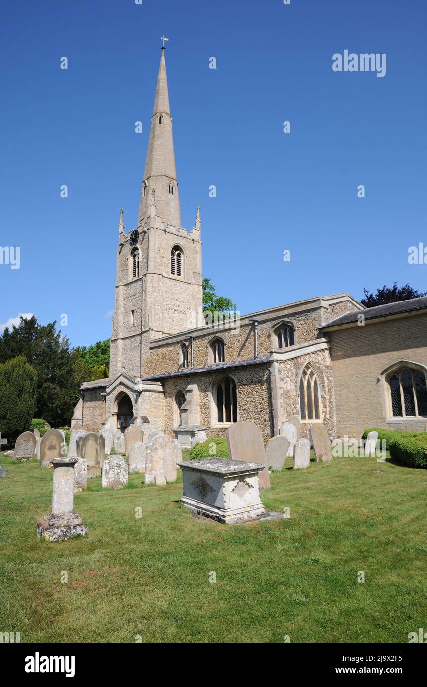 St Margaret of Antioch Church, Hemingford Abbots, Cambridgeshire Stock