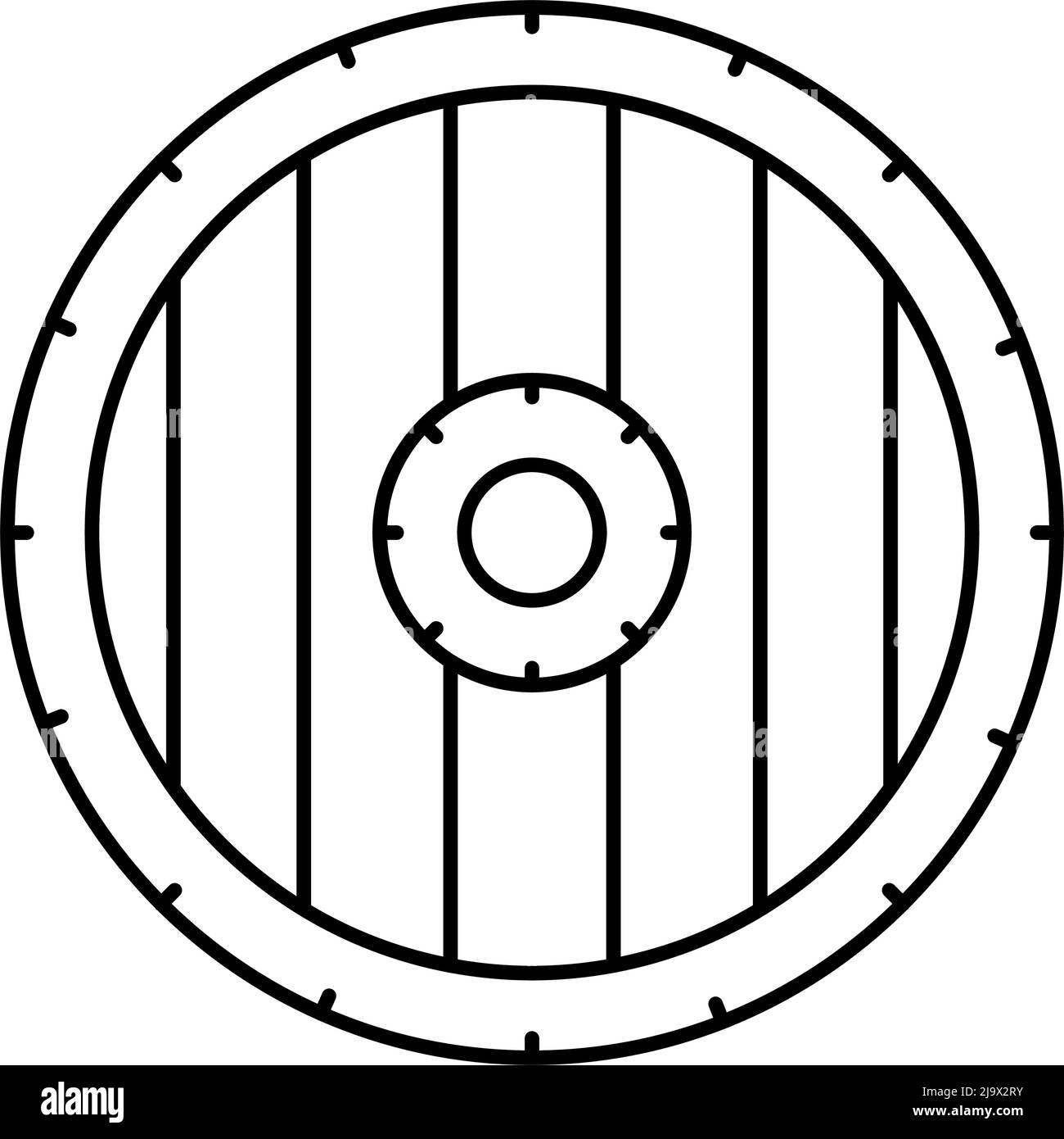 shield medieval line icon vector illustration Stock Vector Image & Art