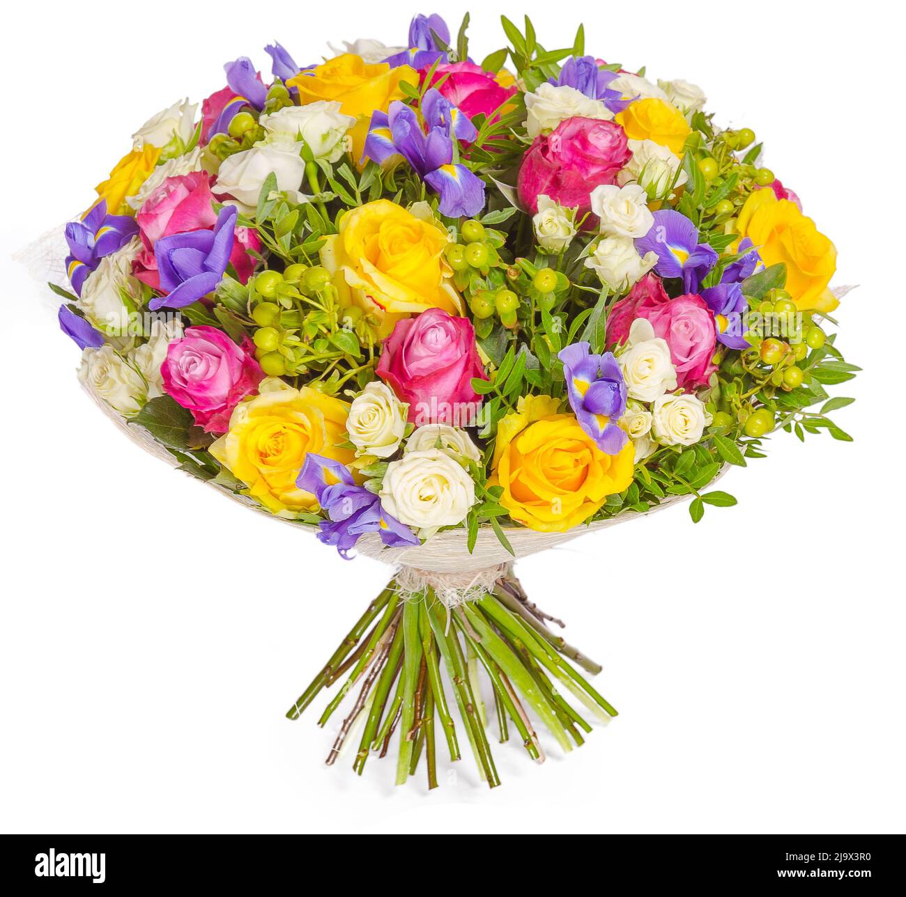 bouquet of flowers isolated on white background Stock Photo - Alamy