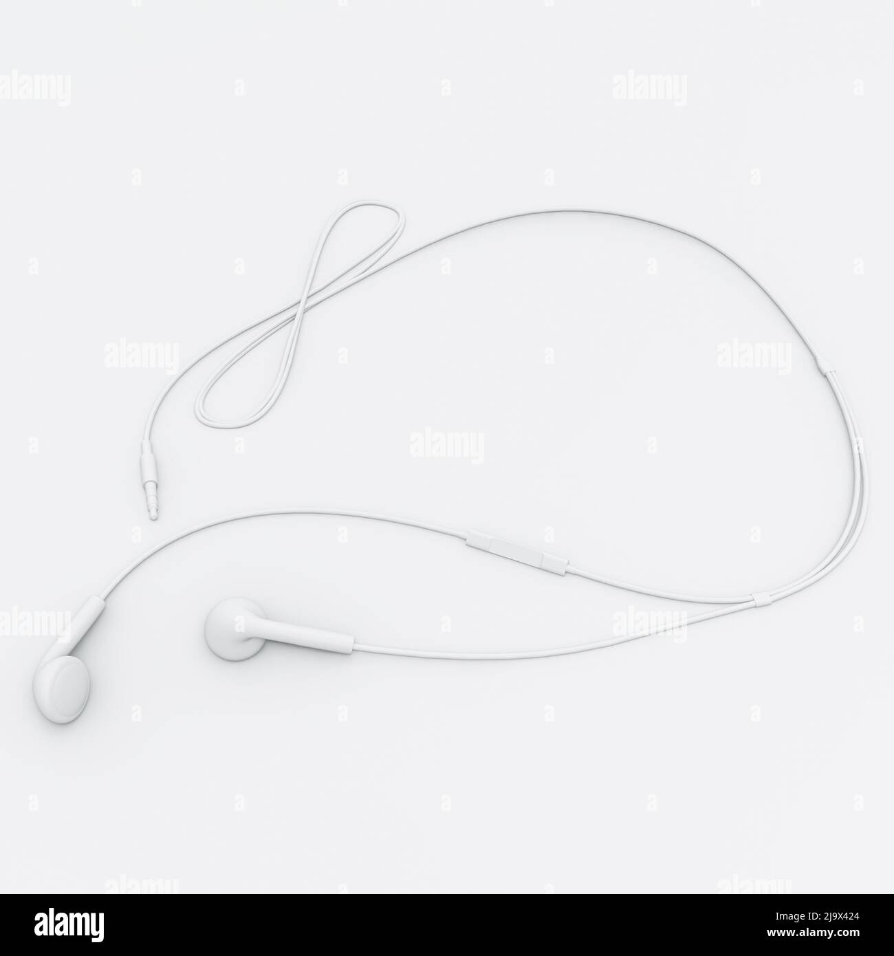 headphones isolated on white background 3d illustration Stock Photo - Alamy