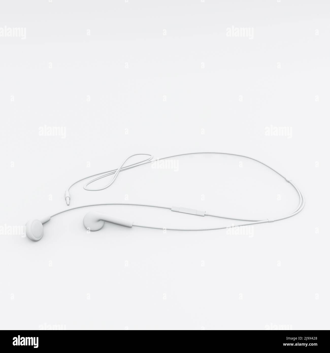 headphones isolated on white background 3d illustration Stock Photo - Alamy
