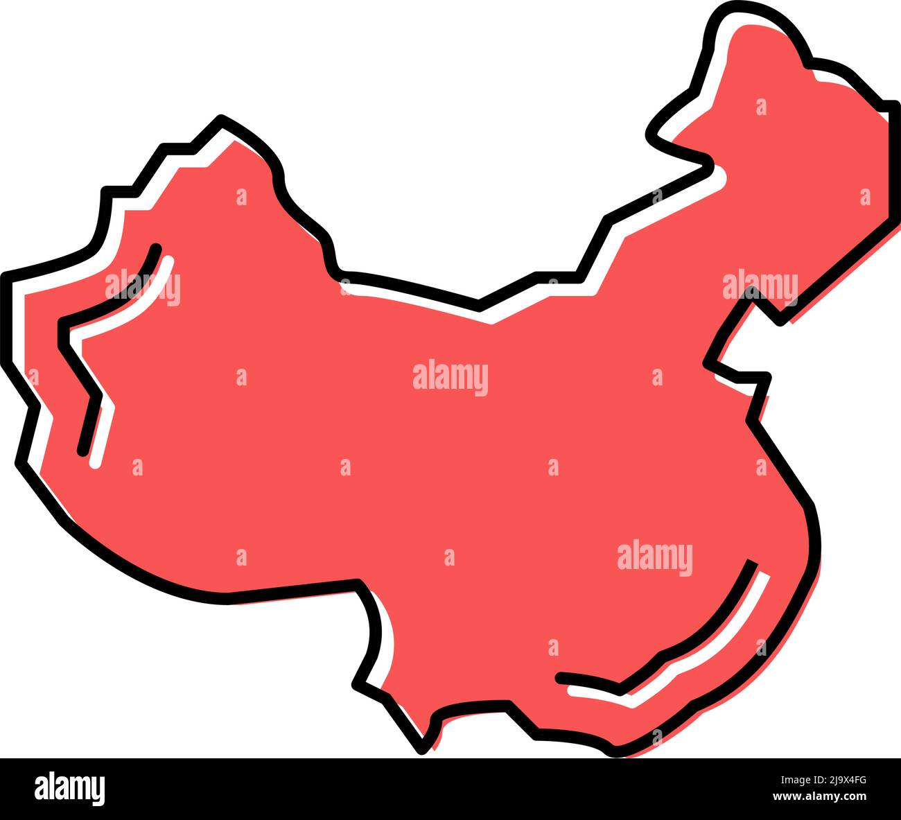 china country color icon vector illustration Stock Vector Image & Art ...