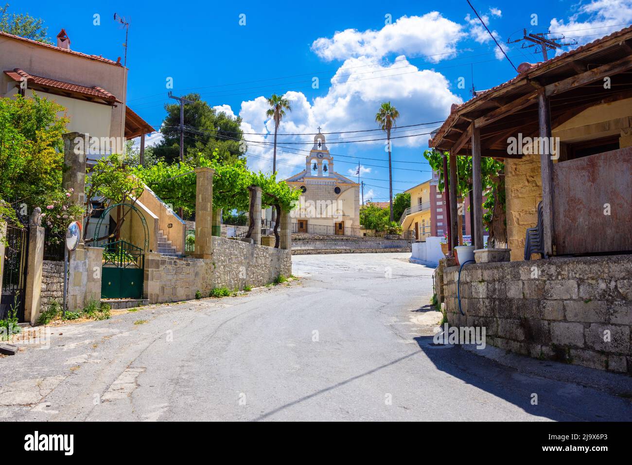The old historical village of Roustika, Chania, Crete, Greece Stock Photo