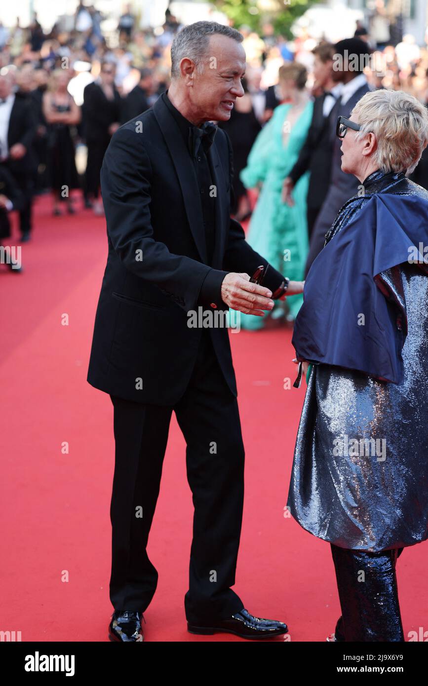 Tom Hanks attends the screening of "Elvis" during the 75th annual