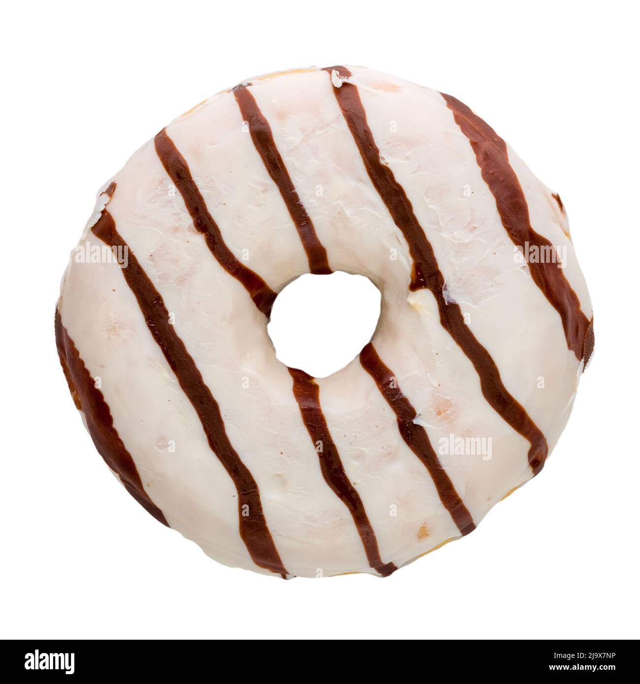 cup sugar donut isolated on white background. Stock Photo