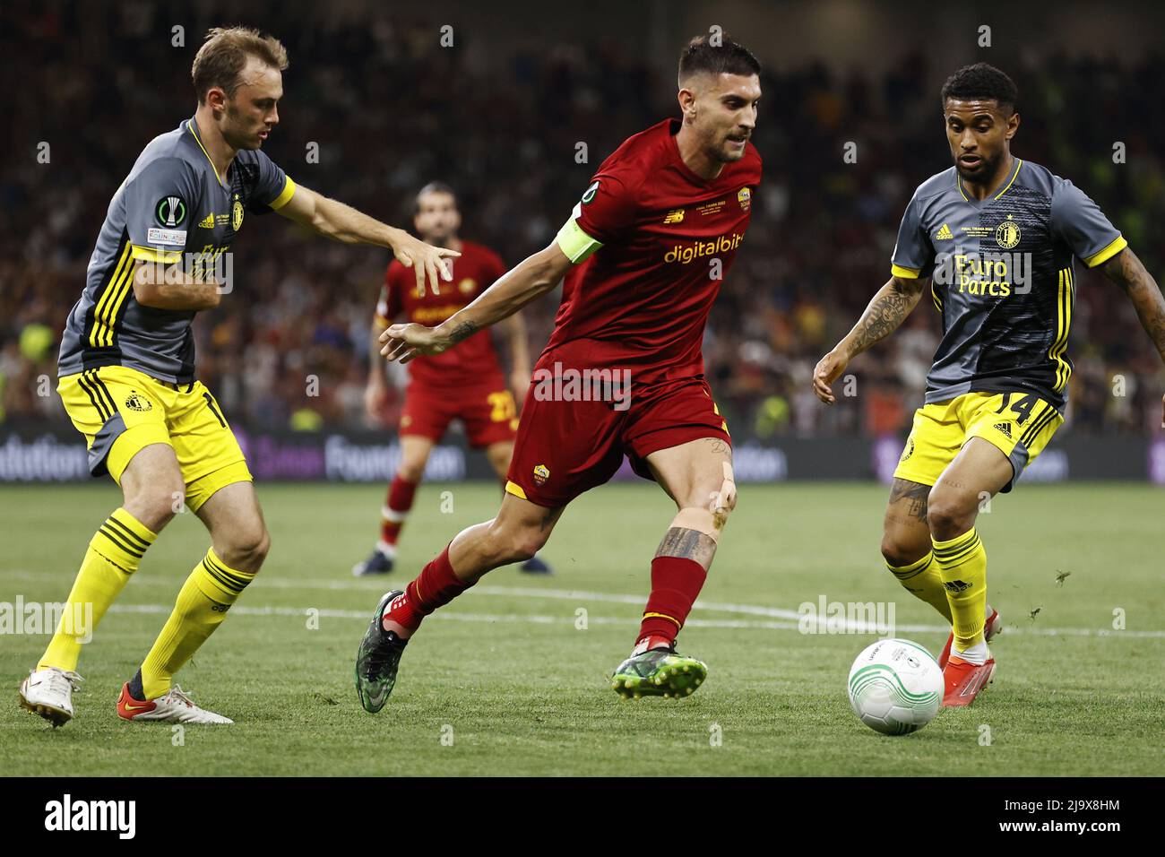Médaille Commémorative Roma - Finale UEFA Conference League 2022 à Tirana - Victoire De La Roma - En Métal Doré