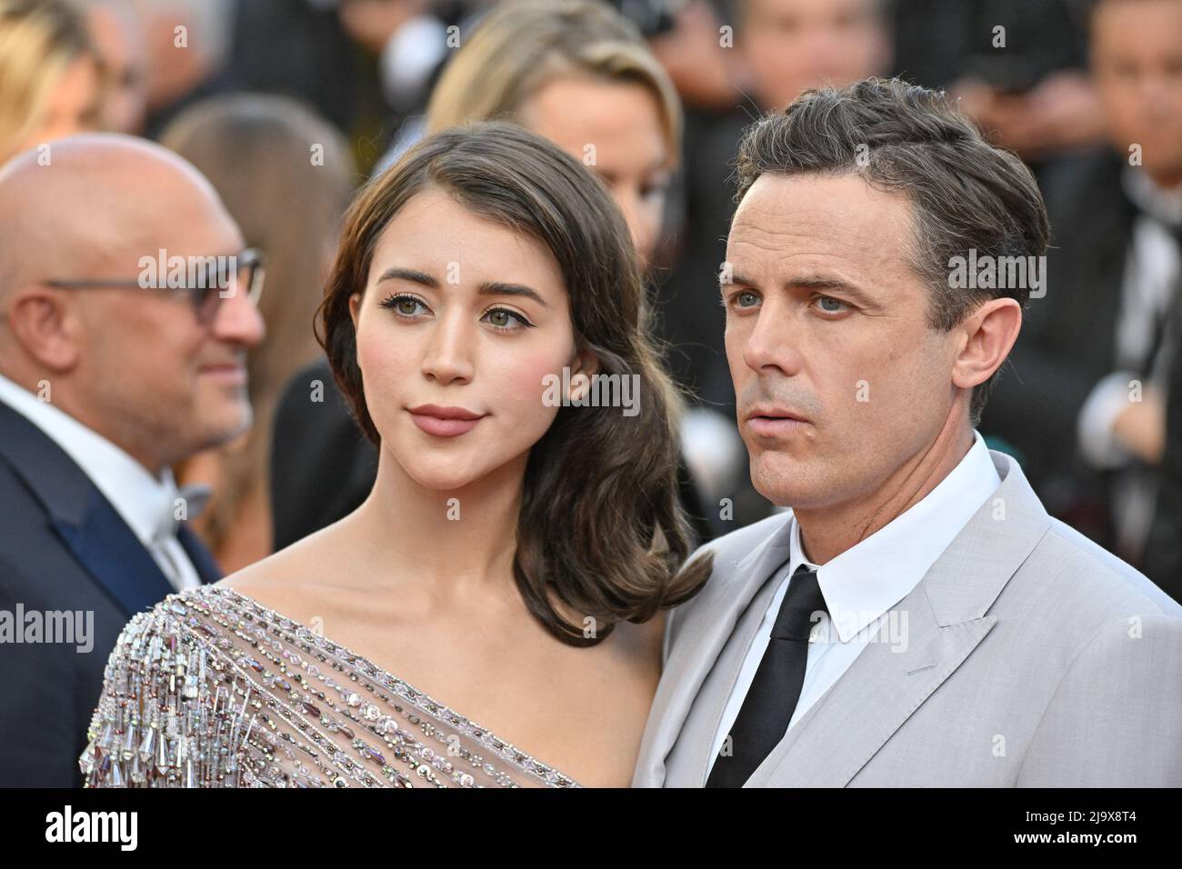 Caylee Cowan, Casey Affleck attending the premiere of the movie