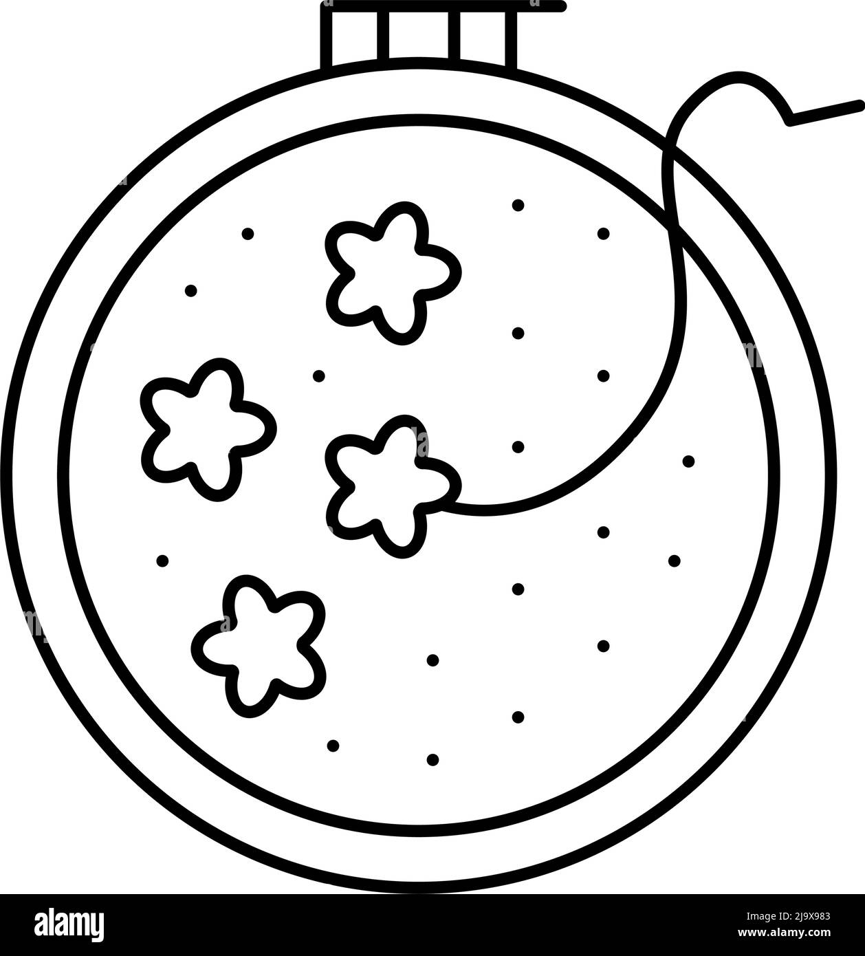 Sew craft occupation line Stock Vector Images - Alamy