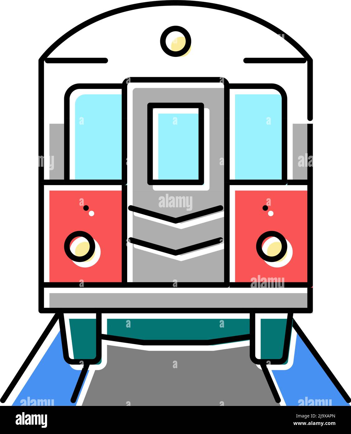 subway new york color icon vector illustration Stock Vector