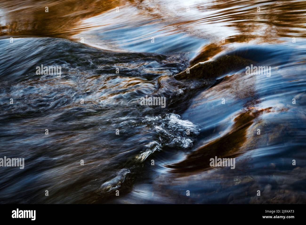 River Bank Ripples abstract background or texture blue ripples on the river Stock Photo ...
