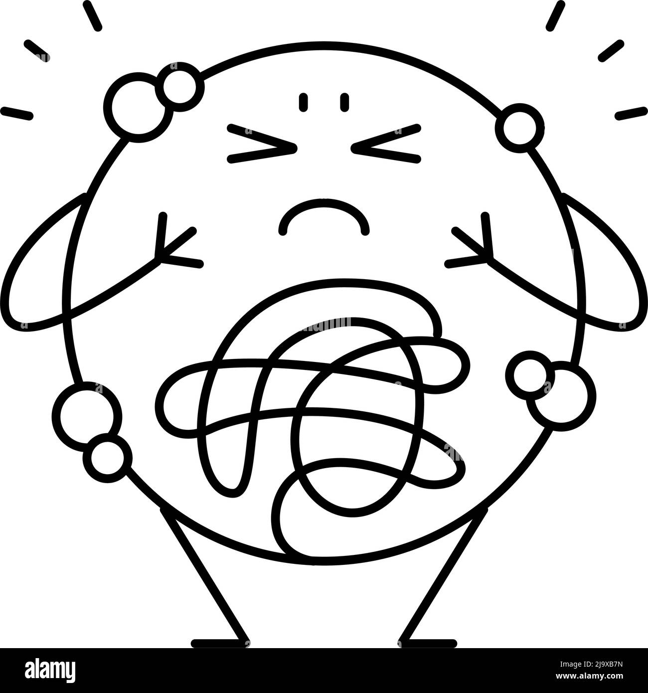 Liver child illustration Black and White Stock Photos & Images - Alamy